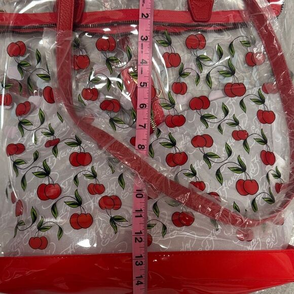 NWT Ed Hardy Cherries Clear Tote - Picture 10 of 11